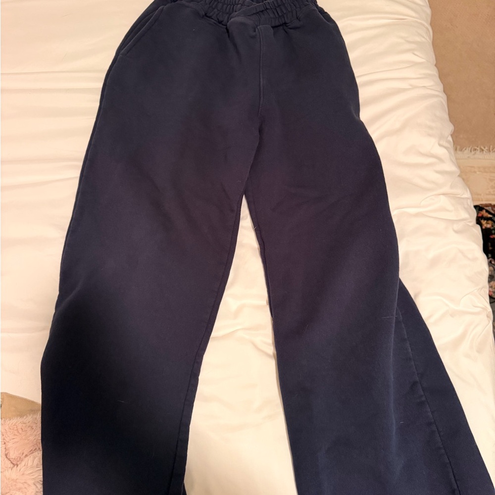 Navy Blue Casual Pants